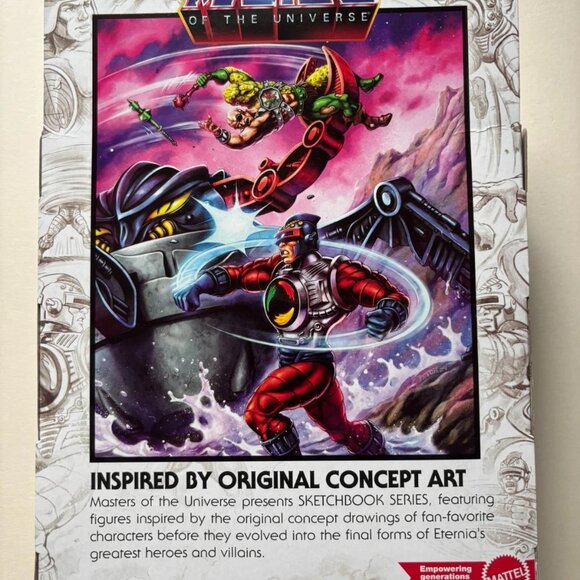 NEW Mattel Masters of the Universe Origins Sketchbook Series Sy-Klone 5'' Action - Picture 7 of 8